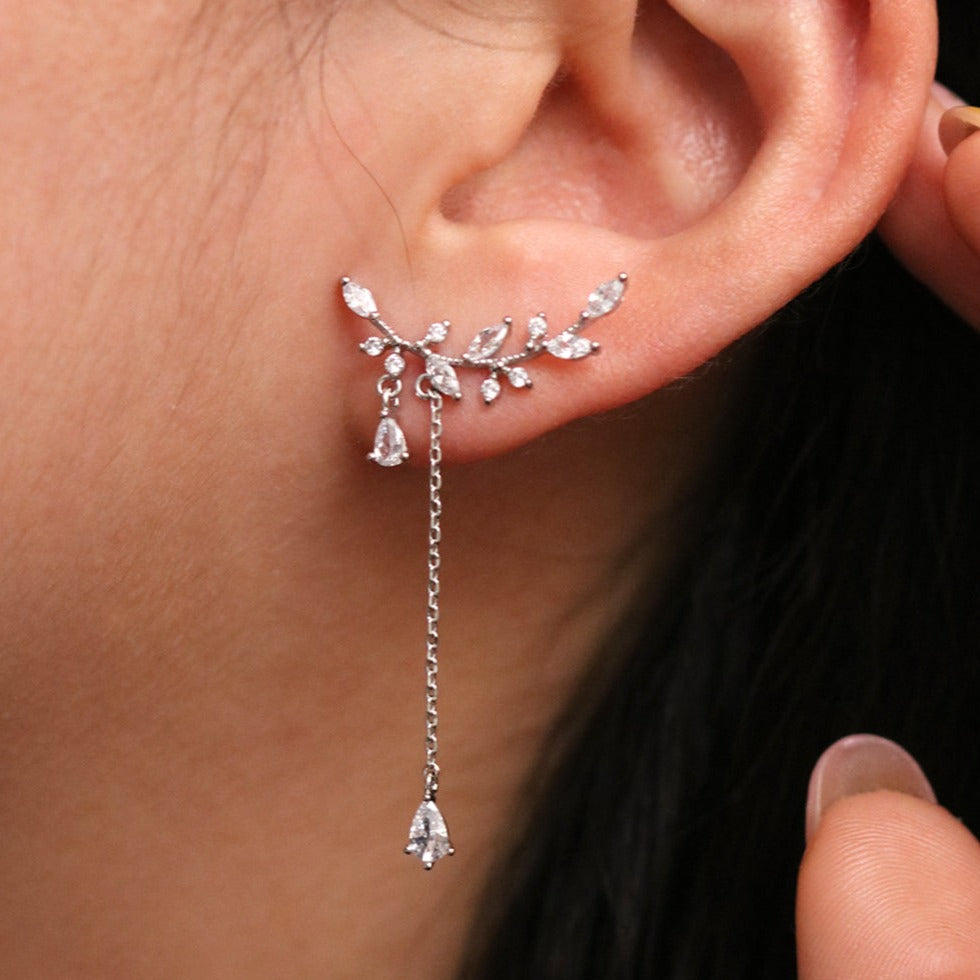 Branch Crawler Drop Earrings-1