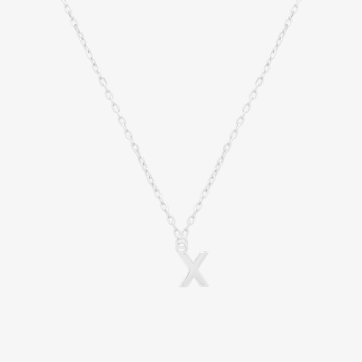 Classic Initial Pendant Necklace-49
