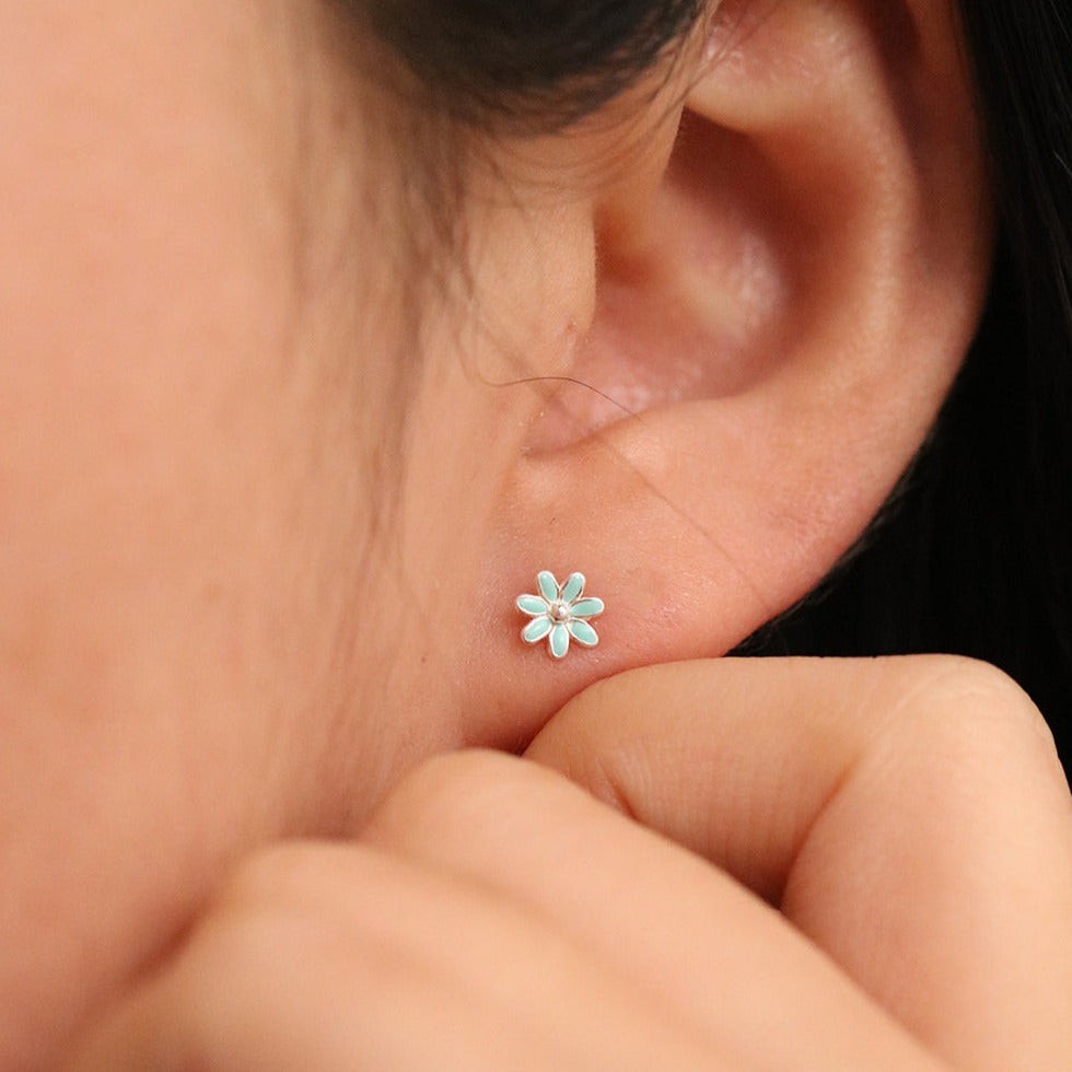 Colour daisy earirngs-4