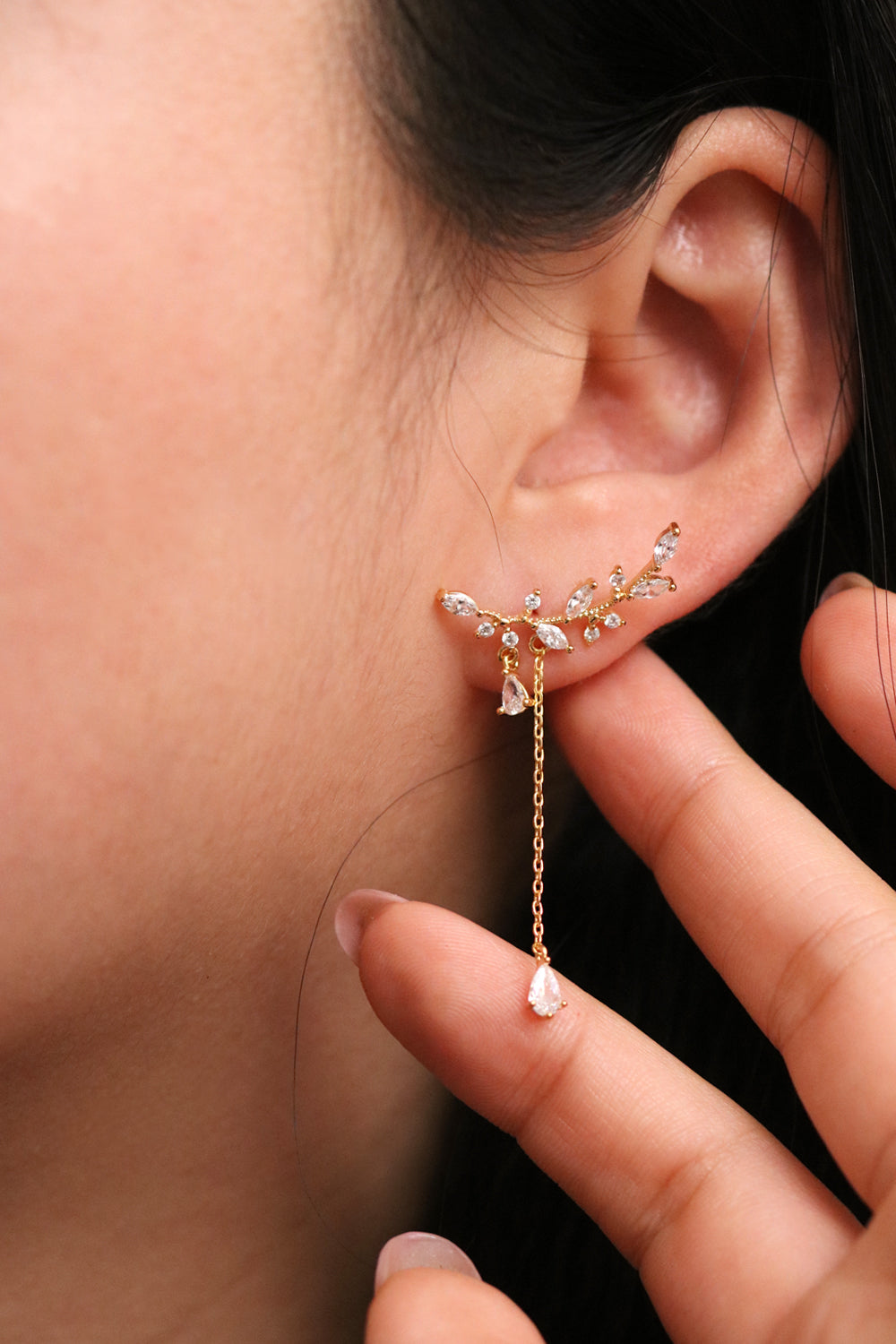 Branch Crawler Drop Earrings-2