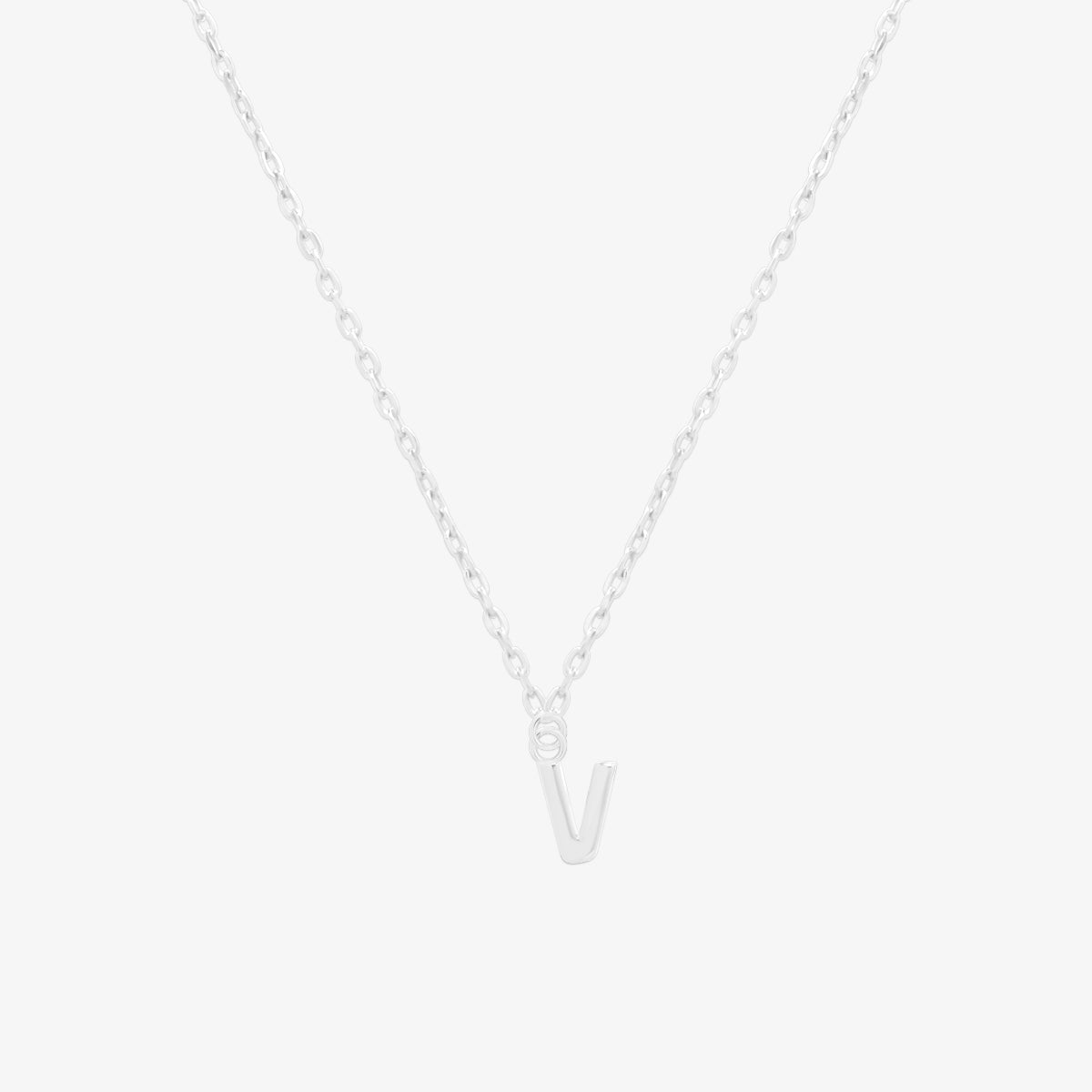 Classic Initial Pendant Necklace-47
