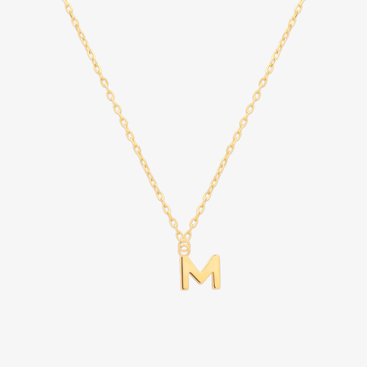 Classic Initial Pendant Necklace-12