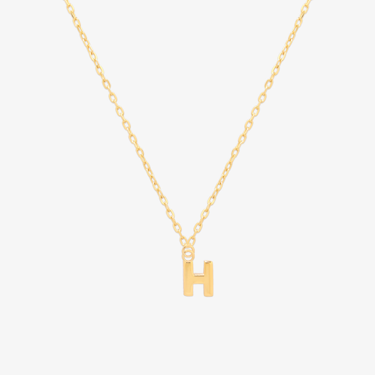 Classic Initial Pendant Necklace-7