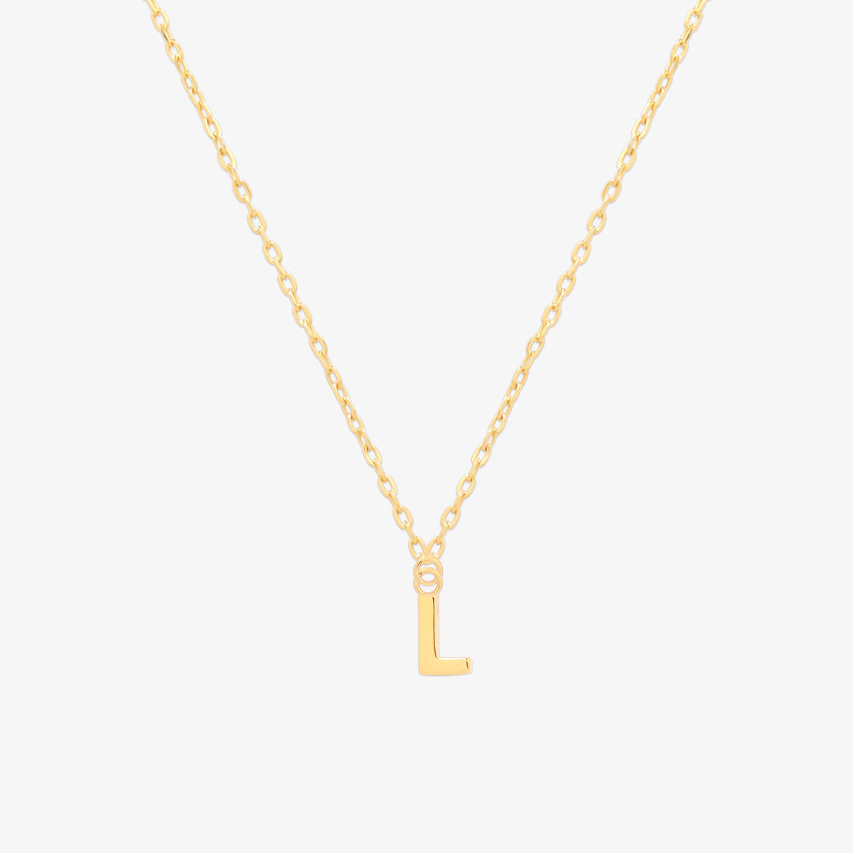 Classic Initial Pendant Necklace-11