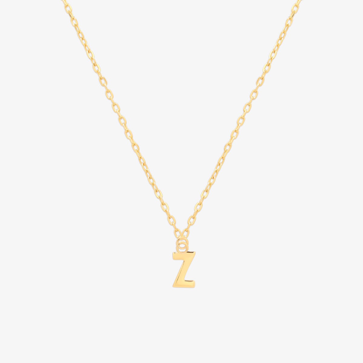 Classic Initial Pendant Necklace-25