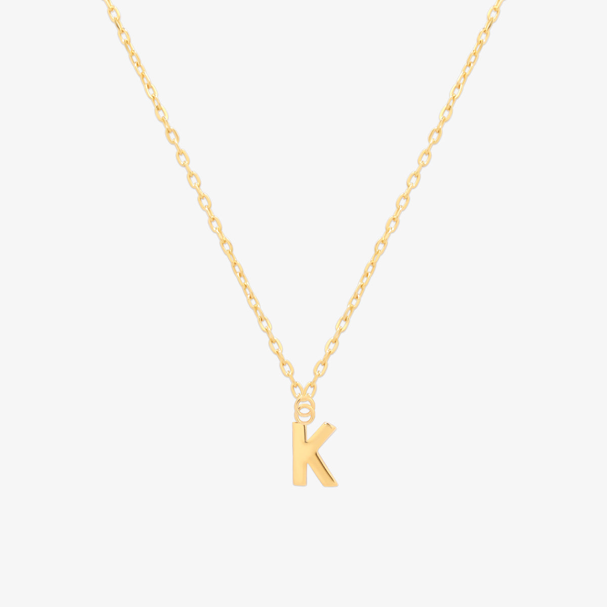 Classic Initial Pendant Necklace-10