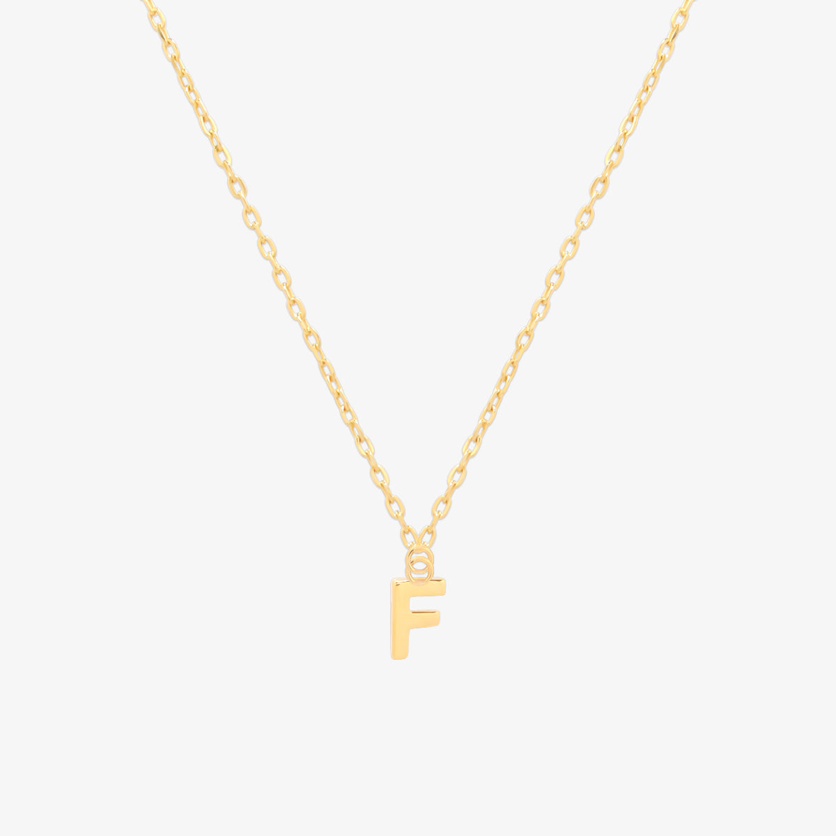 Classic Initial Pendant Necklace-5
