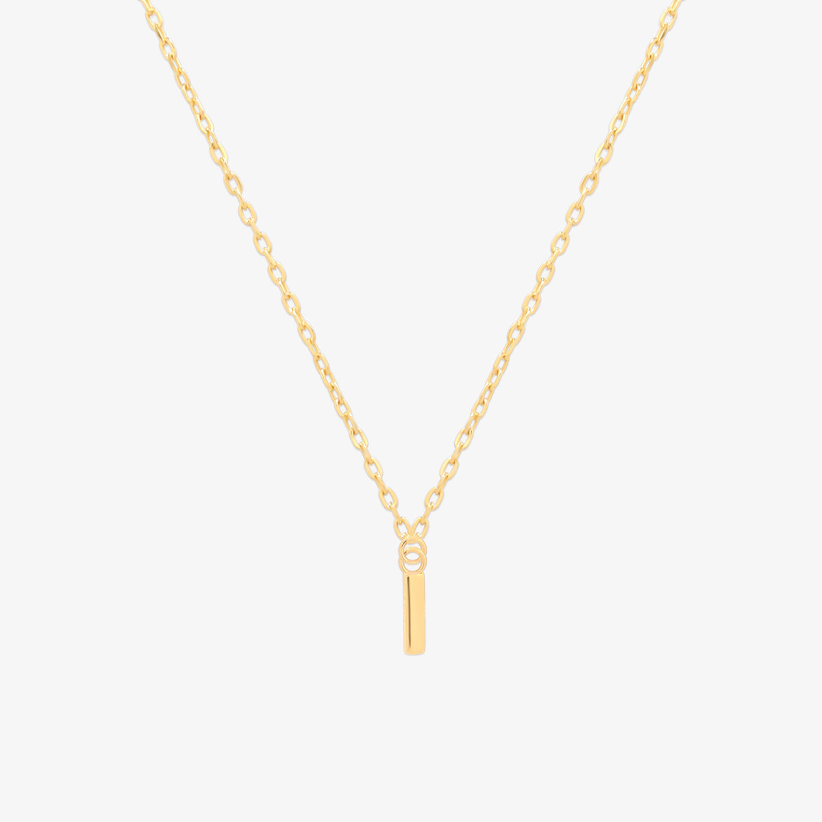 Classic Initial Pendant Necklace-8