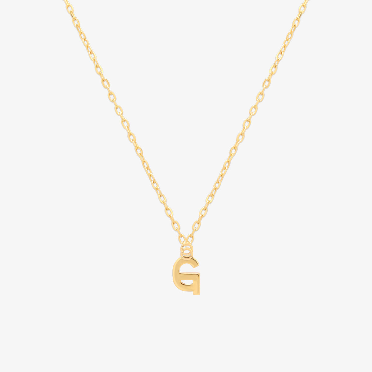 Classic Initial Pendant Necklace-6