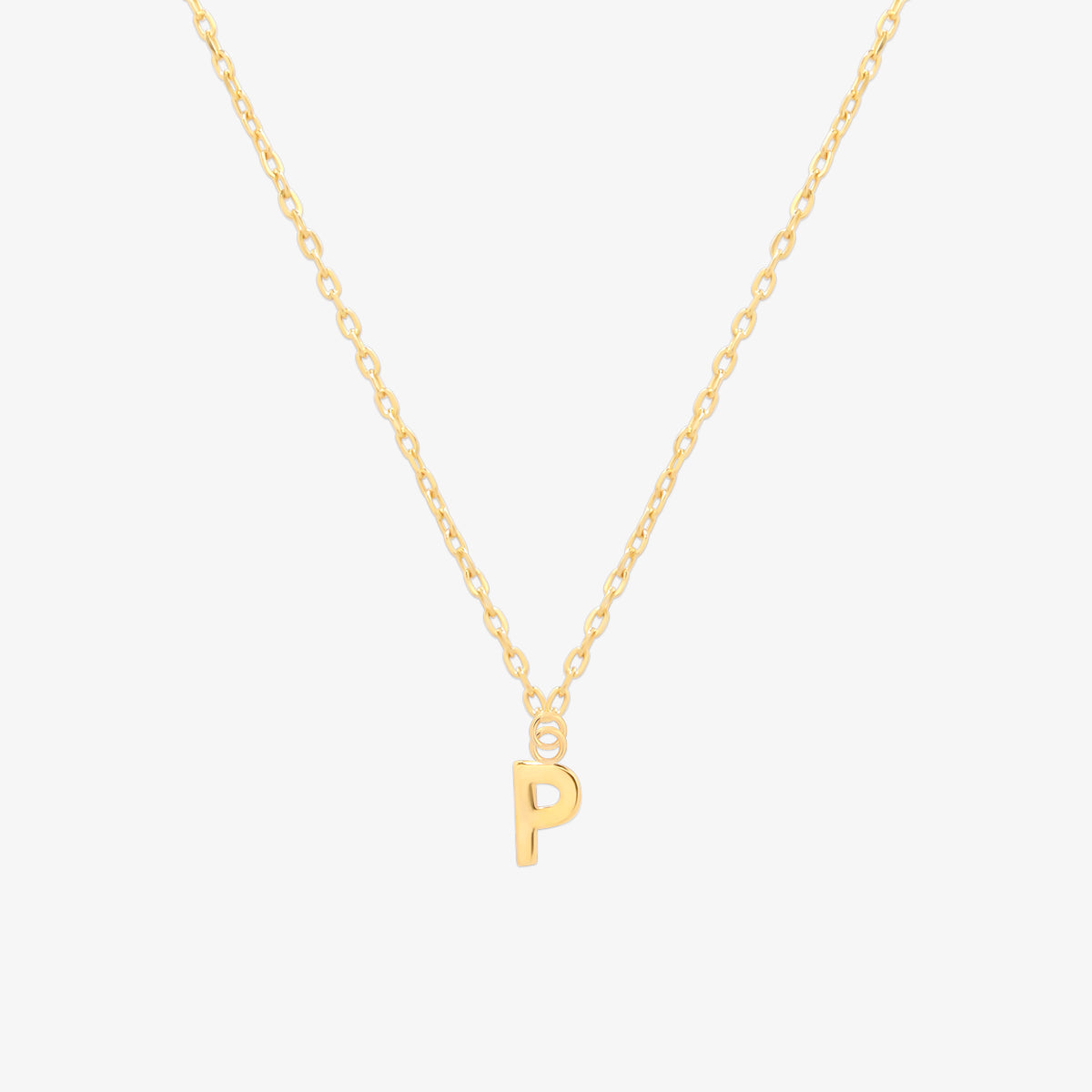 Classic Initial Pendant Necklace-15