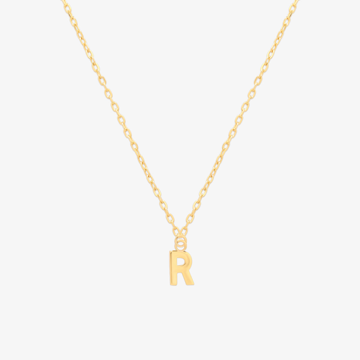 Classic Initial Pendant Necklace-17