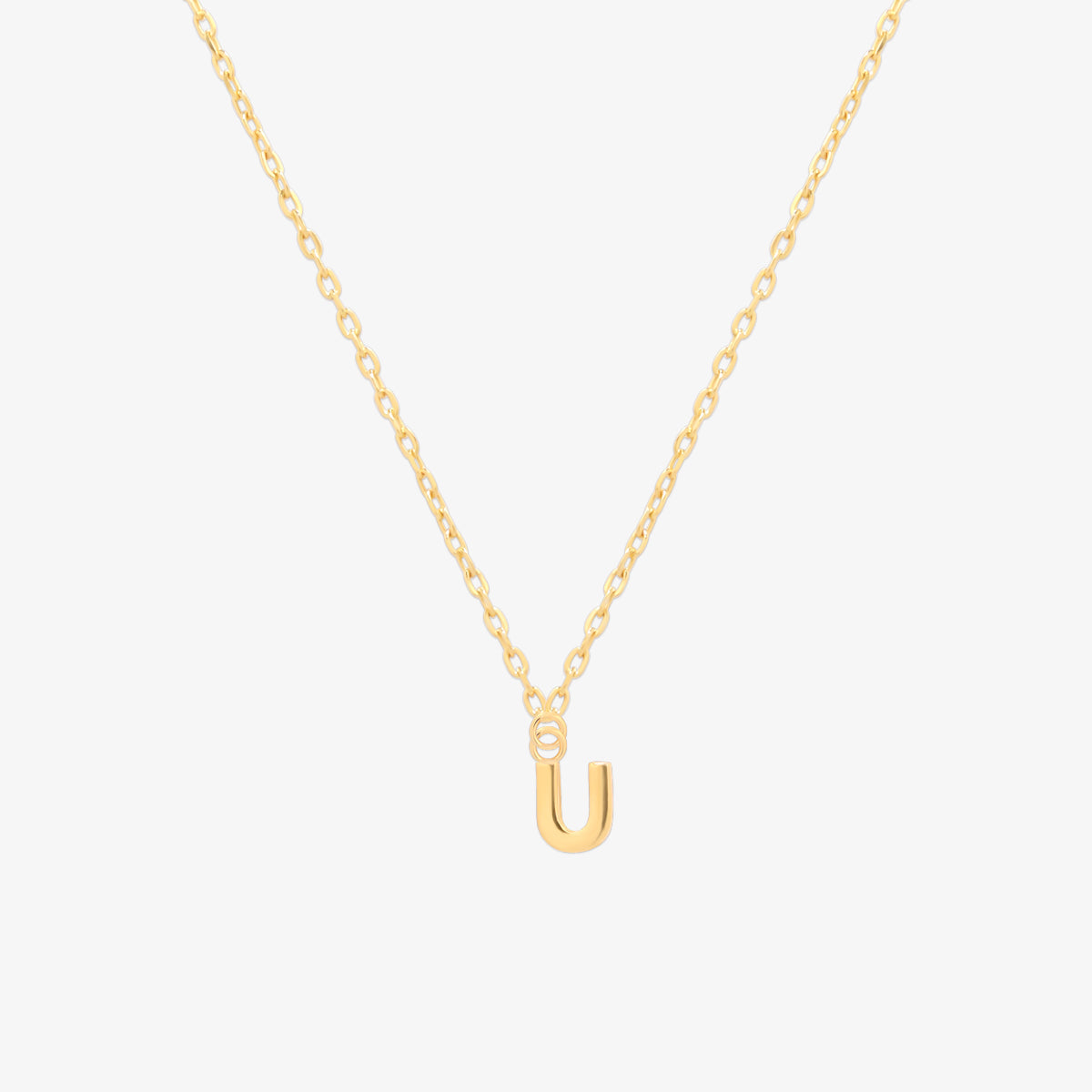 Classic Initial Pendant Necklace-20