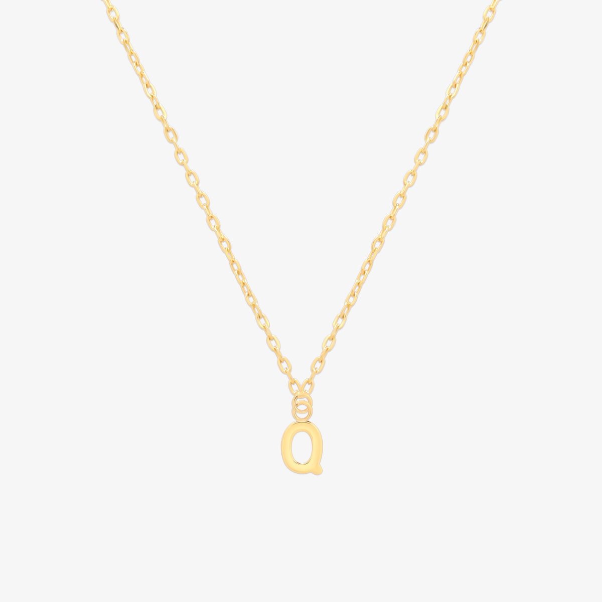Classic Initial Pendant Necklace-16