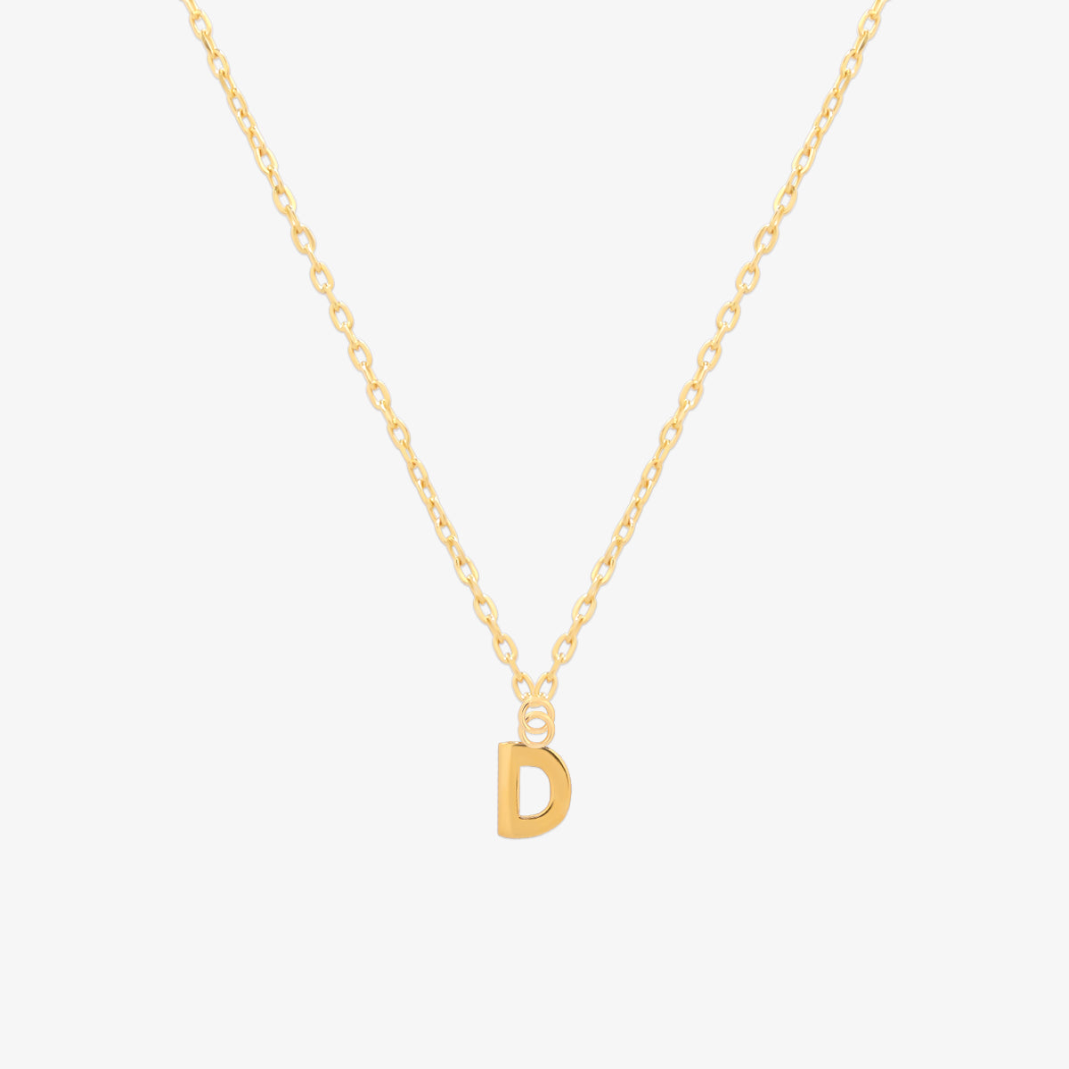Classic Initial Pendant Necklace-3