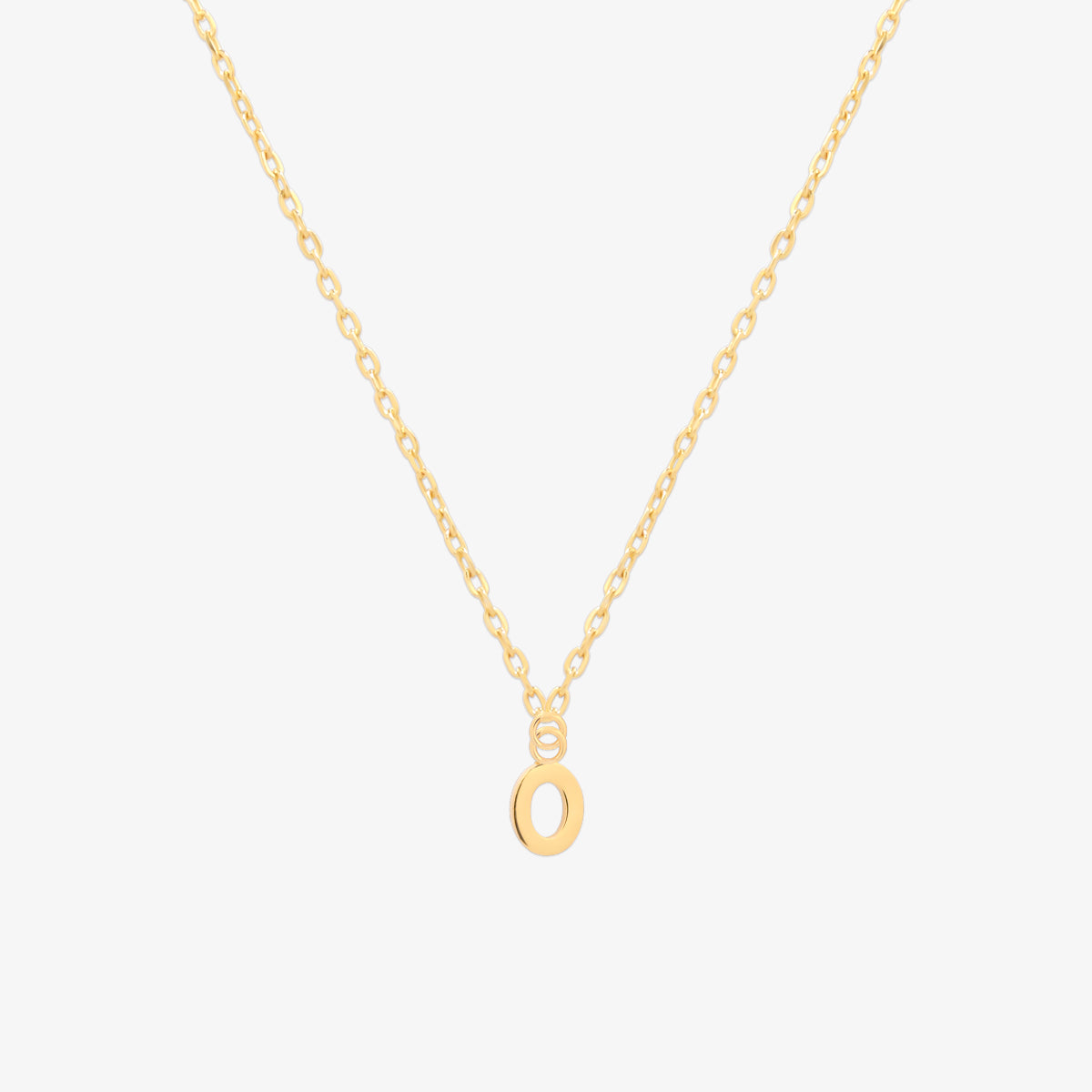 Classic Initial Pendant Necklace-14