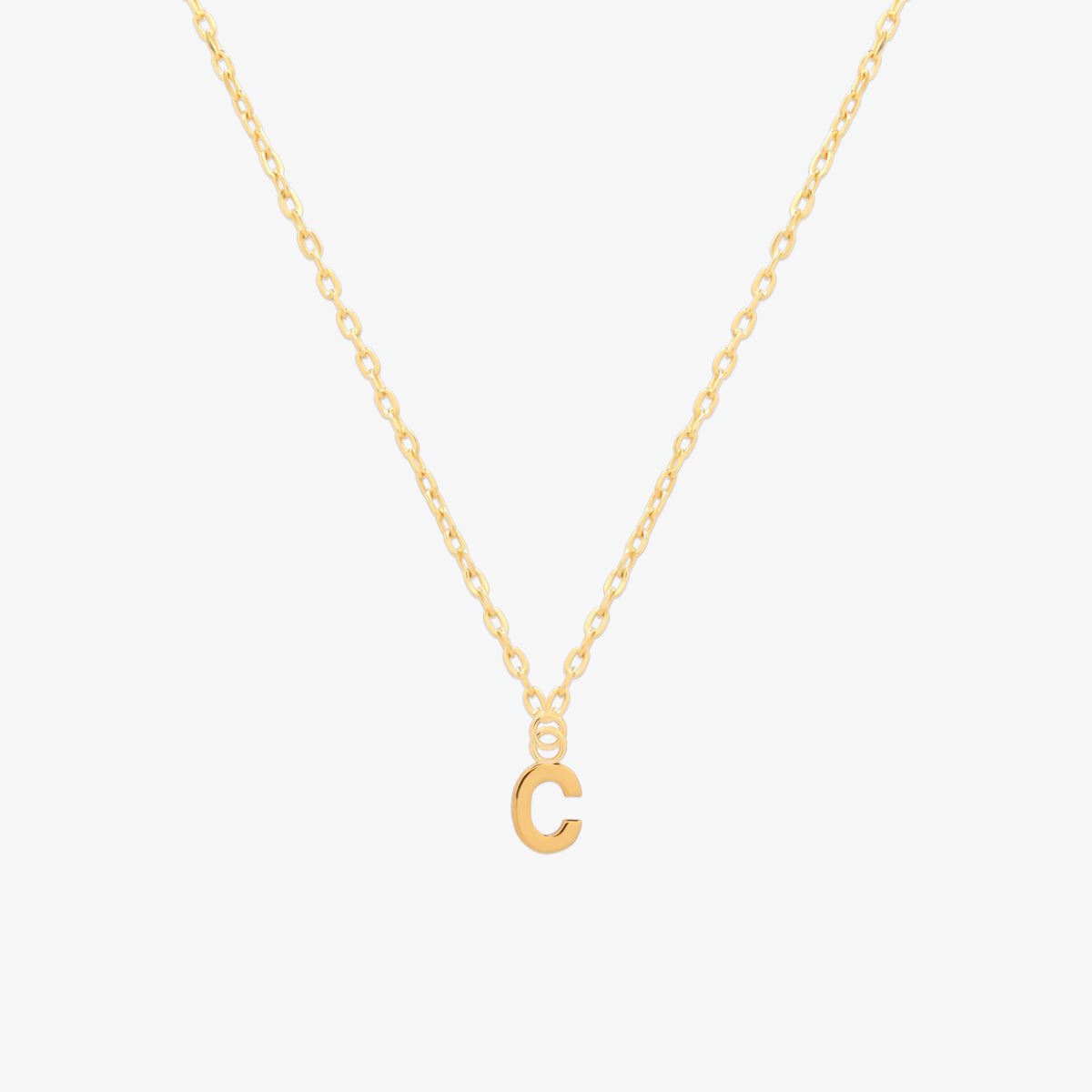 Classic Initial Pendant Necklace-2