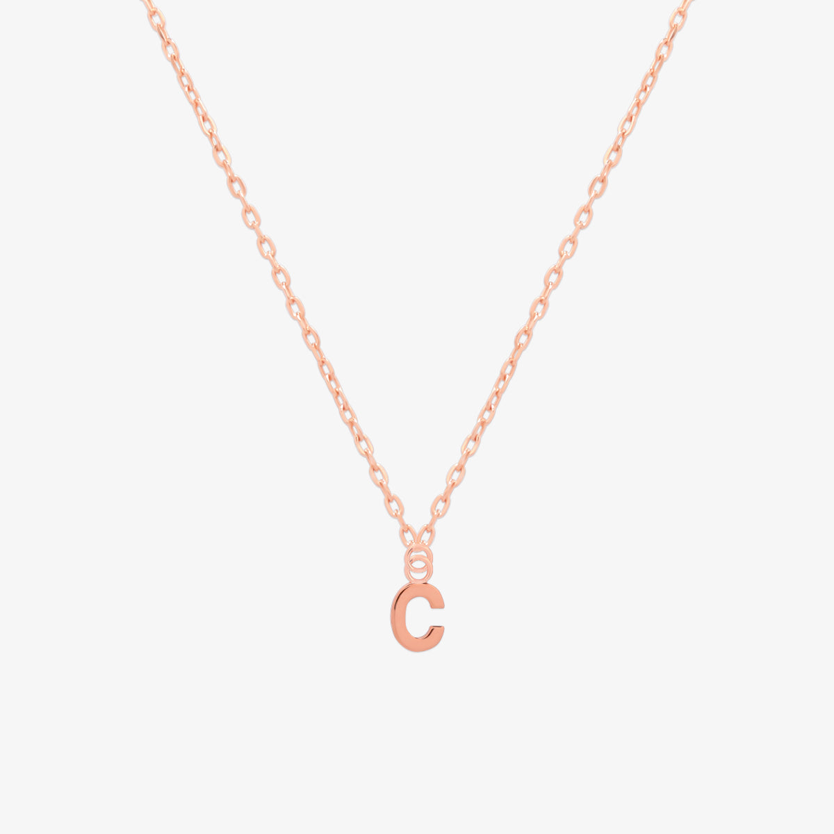 Classic Initial Pendant Necklace-54