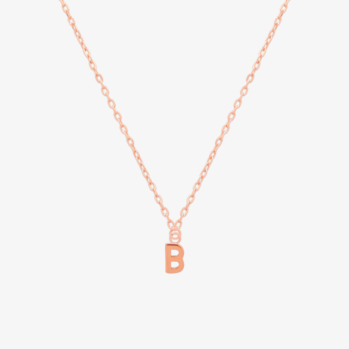 Classic Initial Pendant Necklace-53