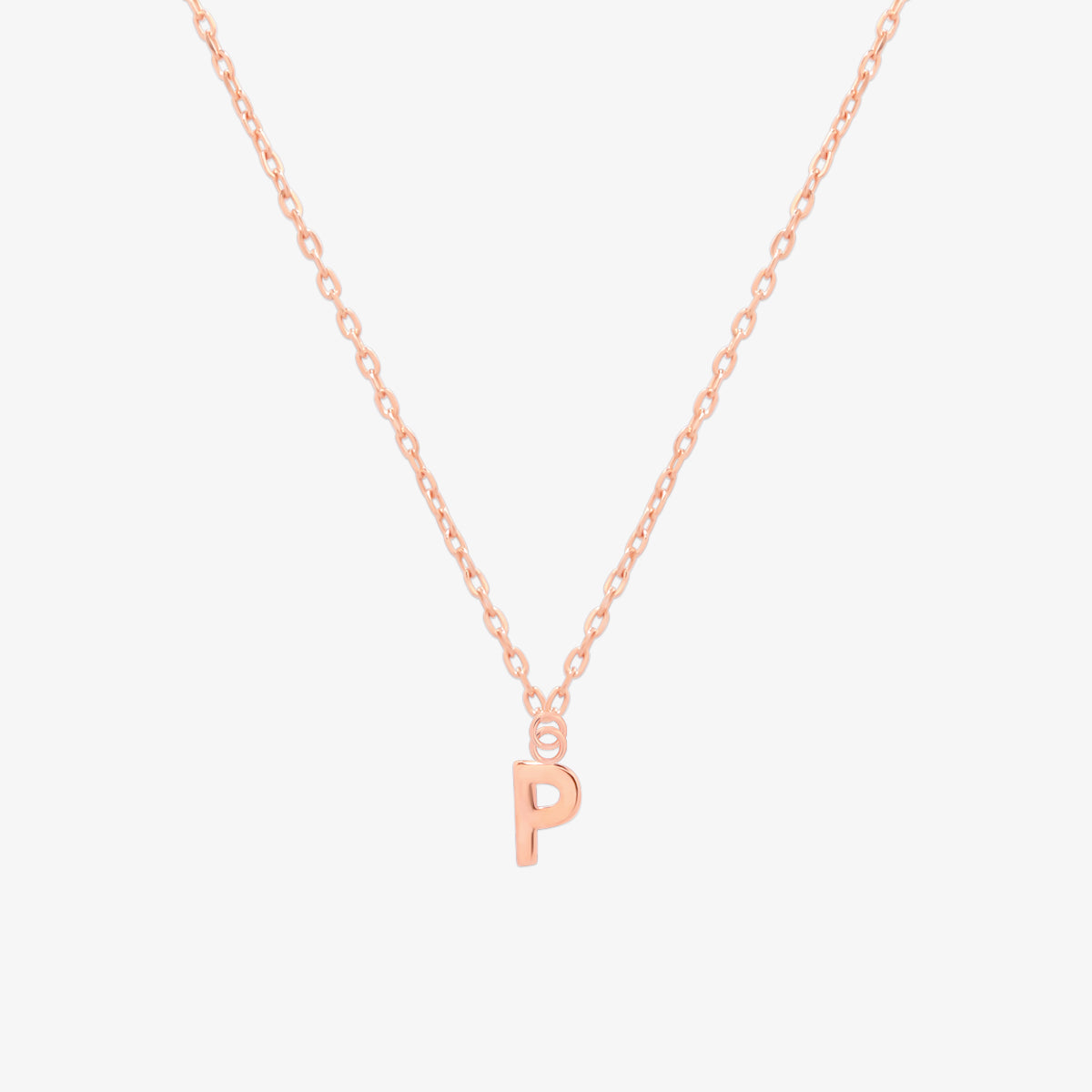 Classic Initial Pendant Necklace-67