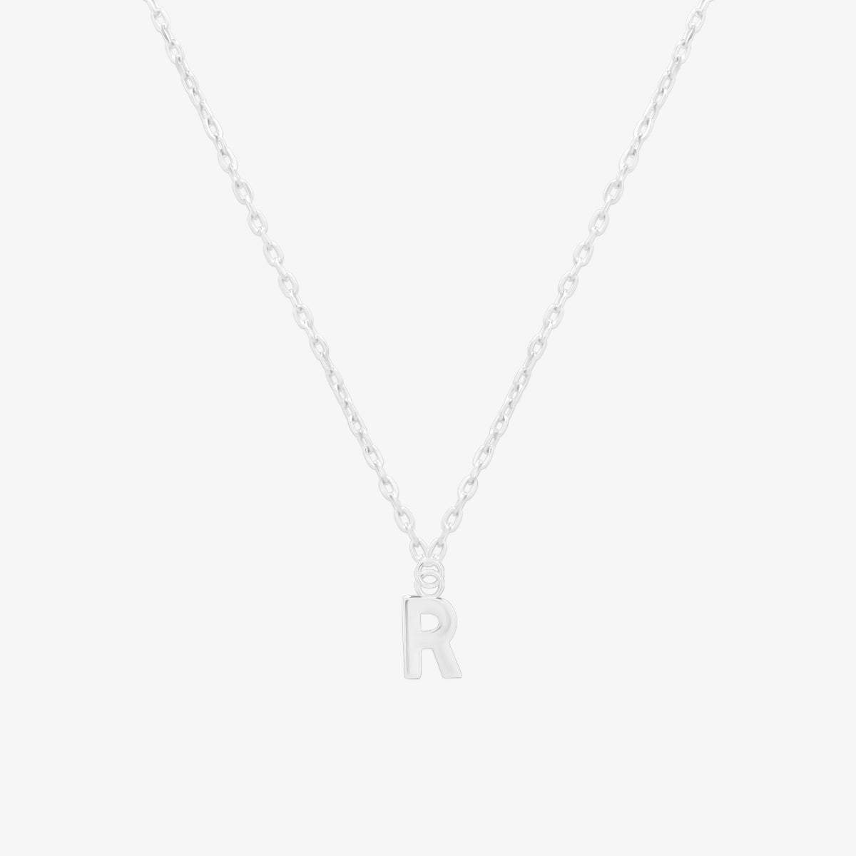 Classic Initial Pendant Necklace-43