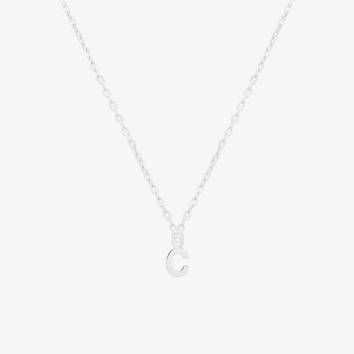 Classic Initial Pendant Necklace-28