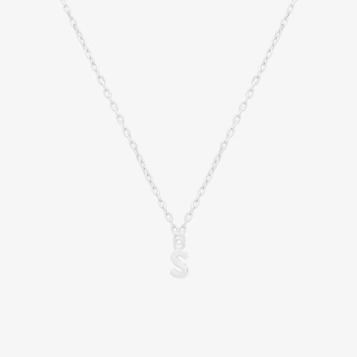 Classic Initial Pendant Necklace-44