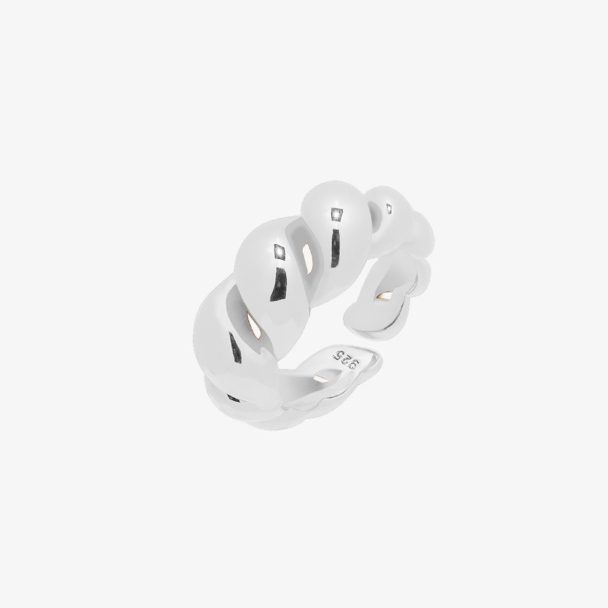 Chunky Screw-Shaped Ring-0