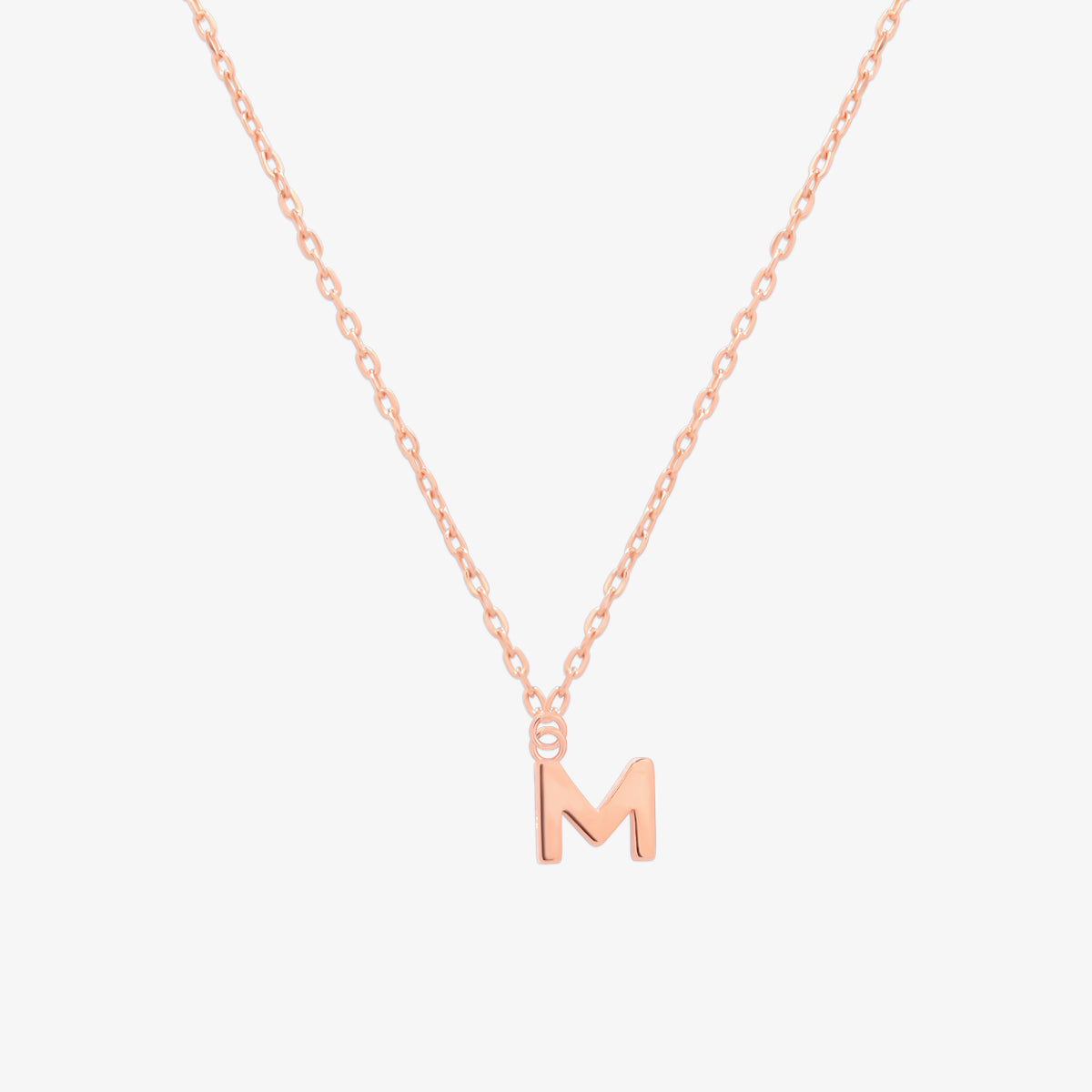 Classic Initial Pendant Necklace-64