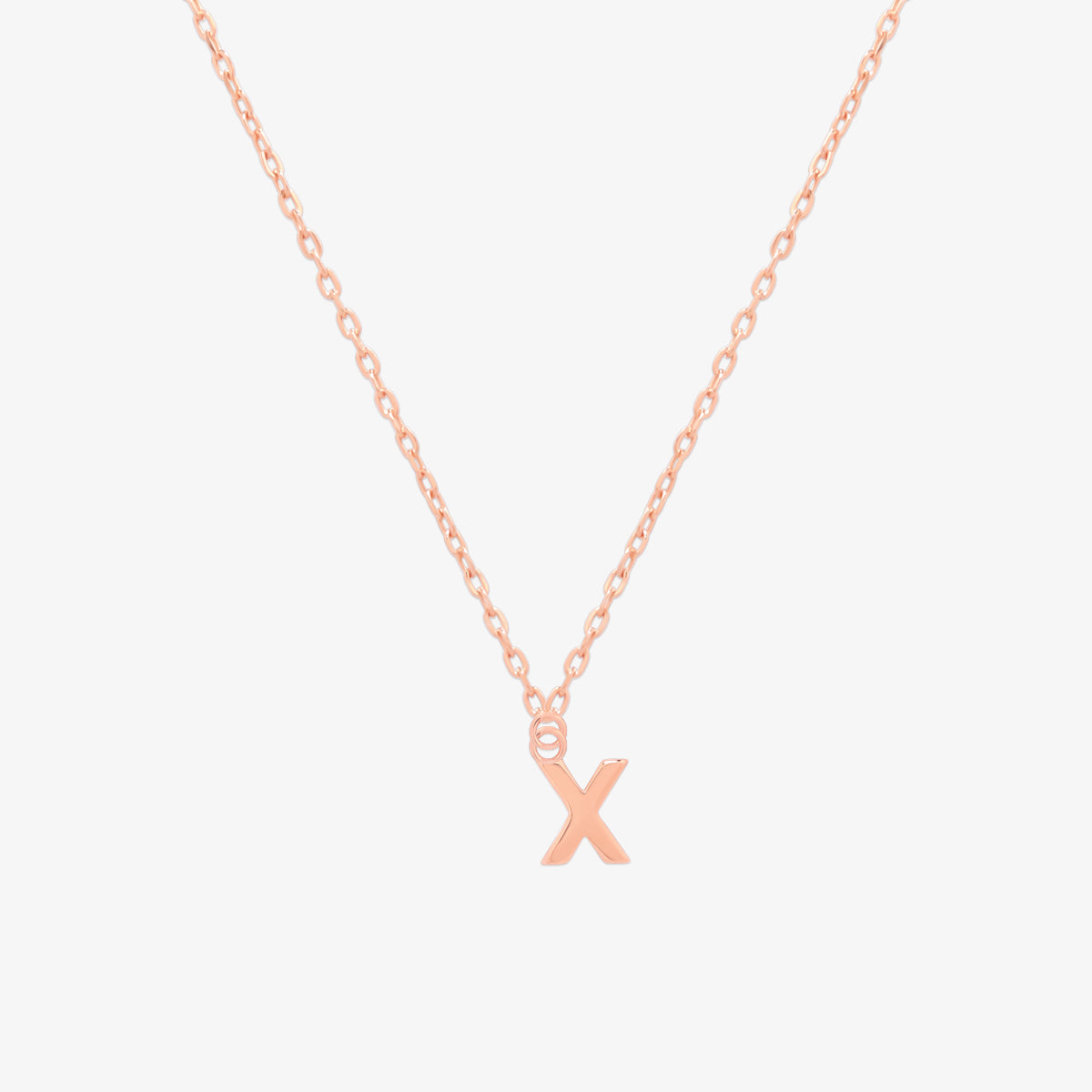Classic Initial Pendant Necklace-75