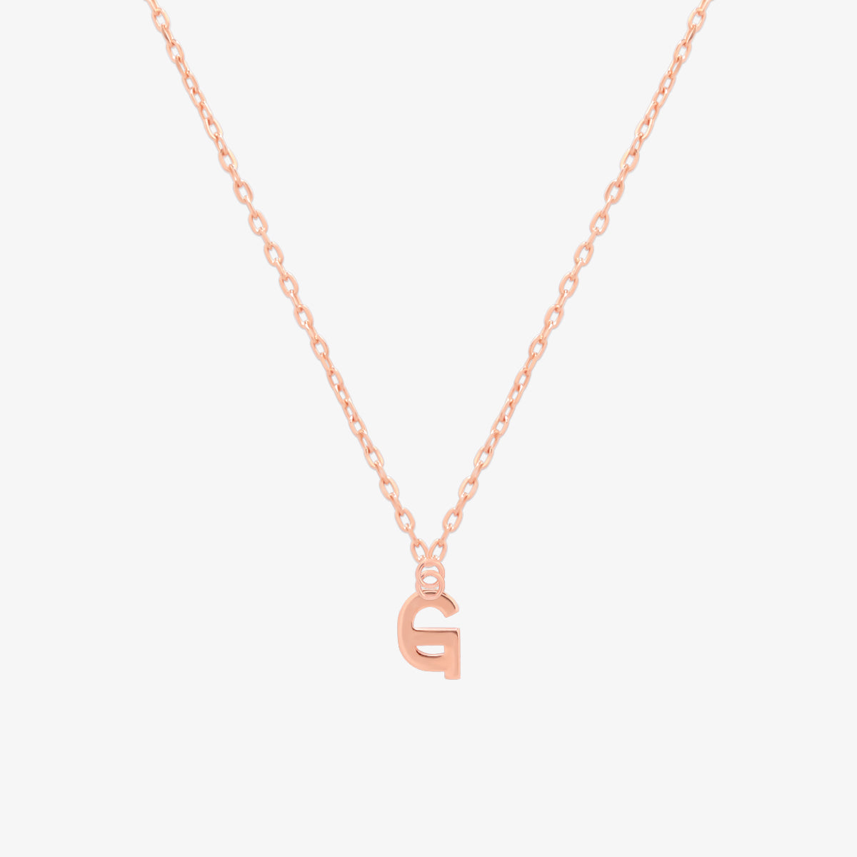 Classic Initial Pendant Necklace-58