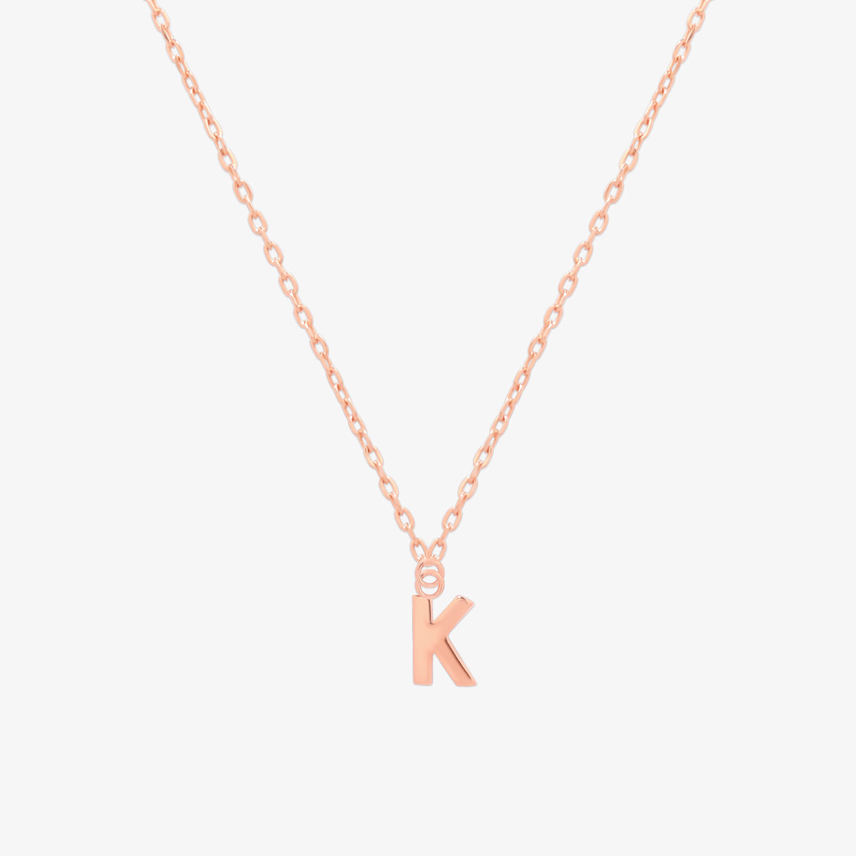 Classic Initial Pendant Necklace-62