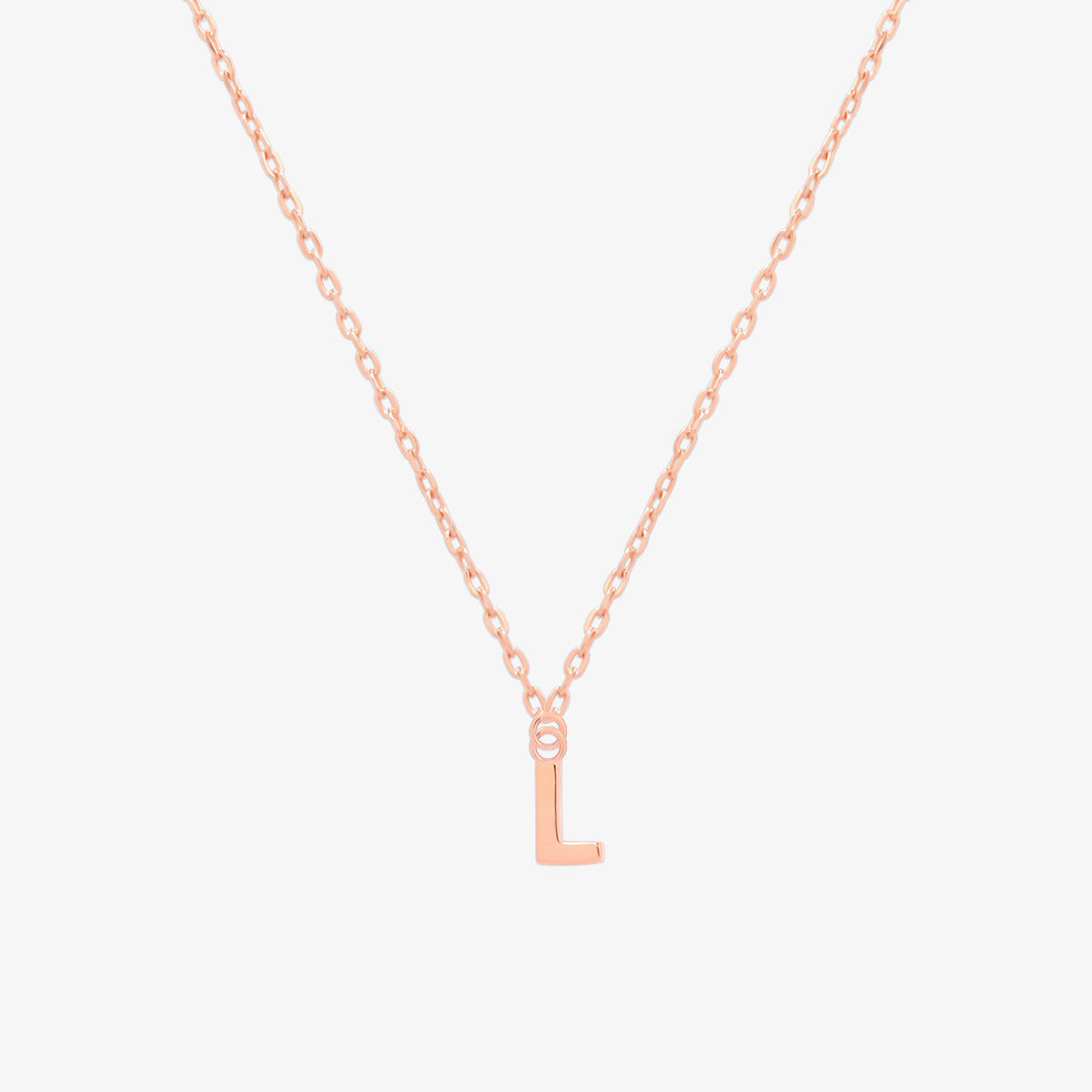 Classic Initial Pendant Necklace-63