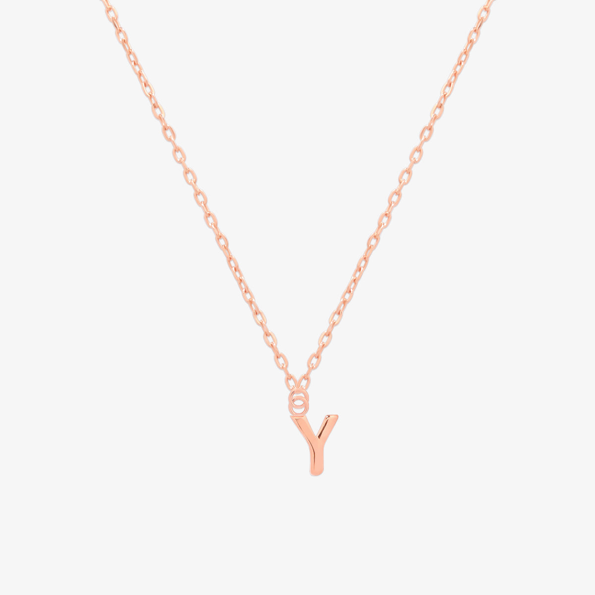 Classic Initial Pendant Necklace-76