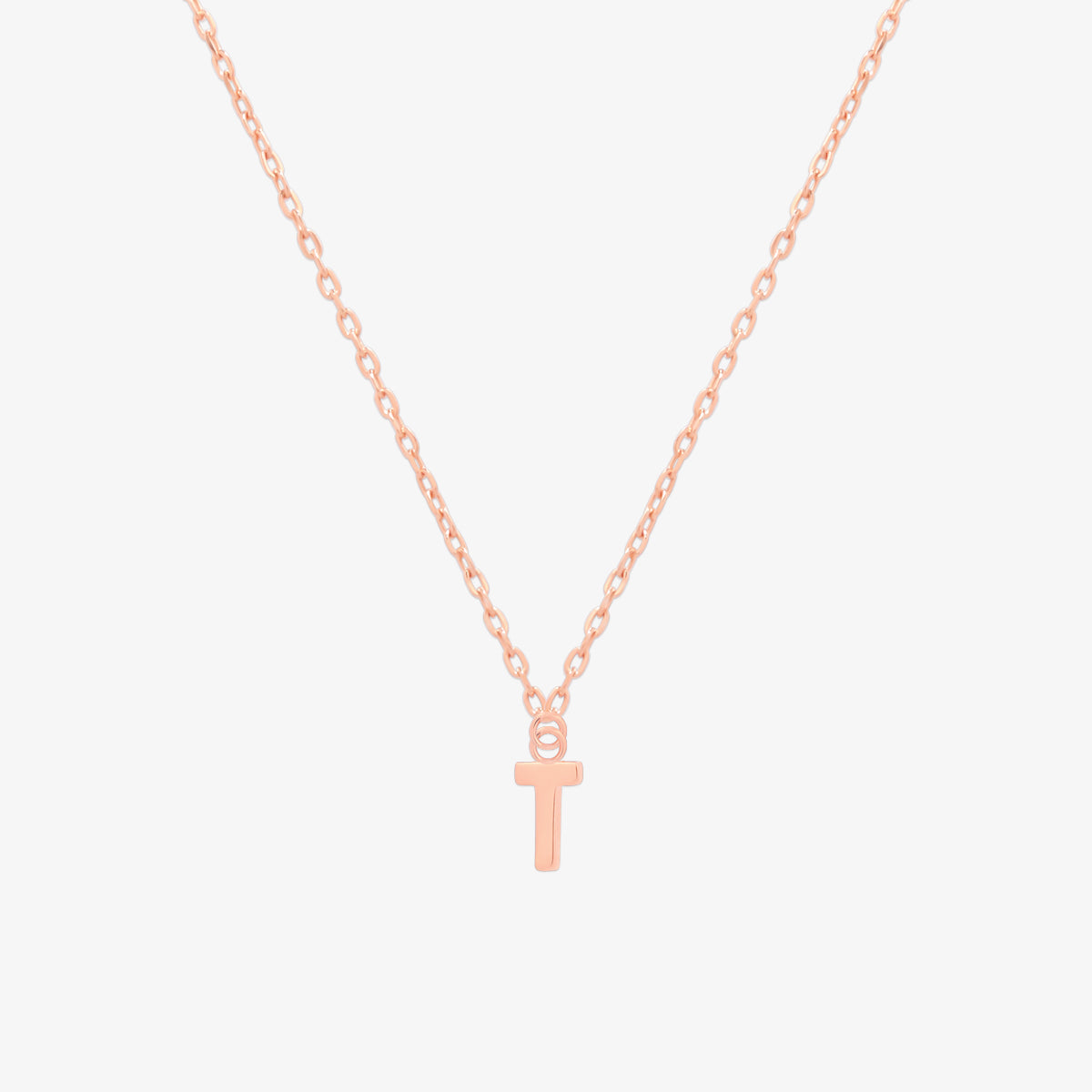 Classic Initial Pendant Necklace-71