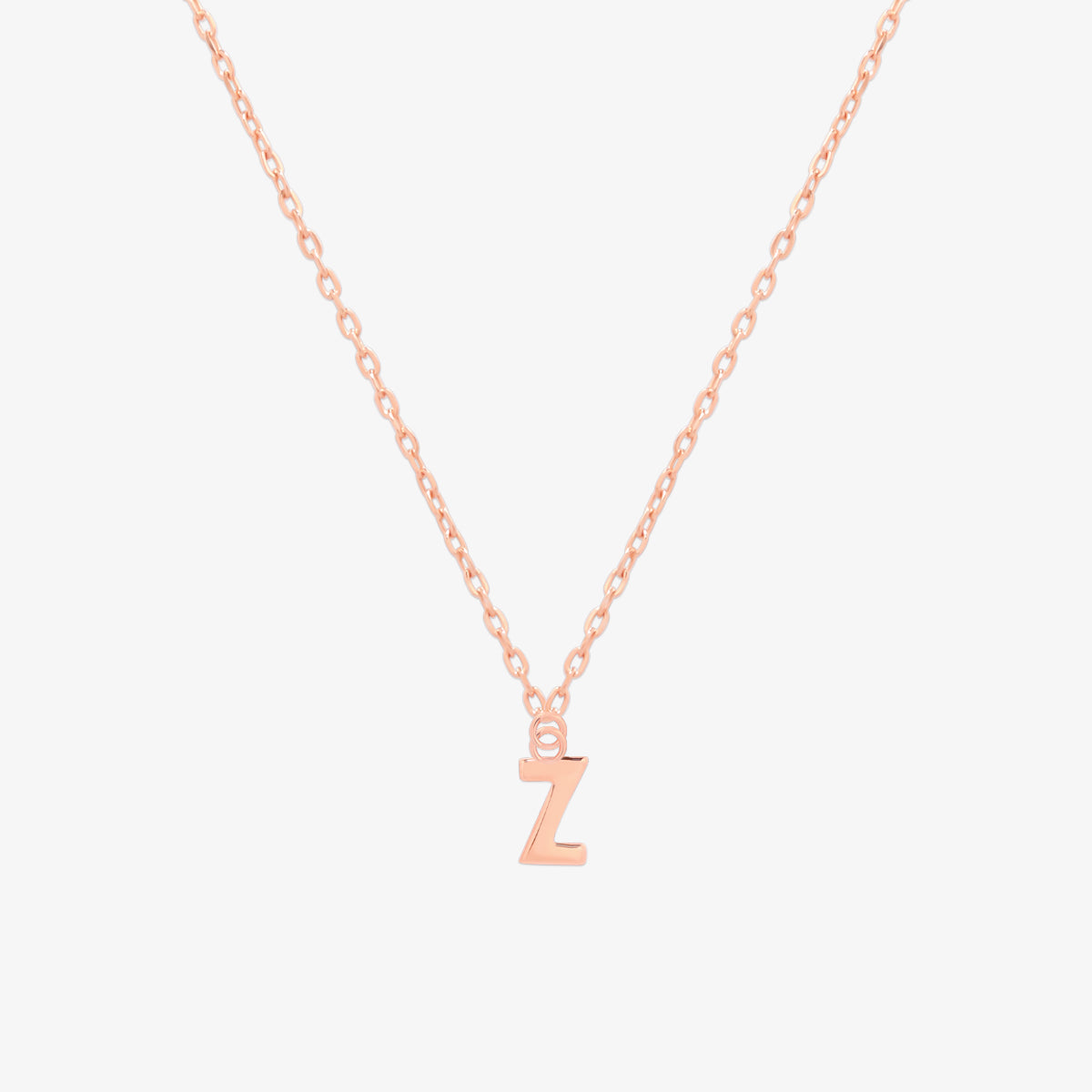 Classic Initial Pendant Necklace-77