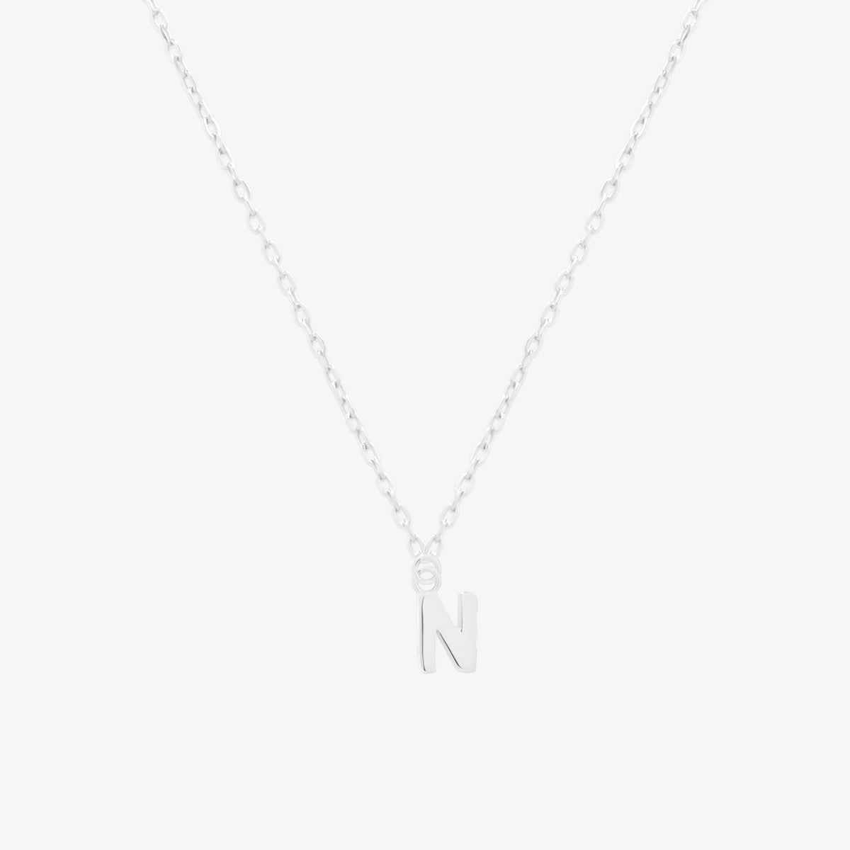 Classic Initial Pendant Necklace-39