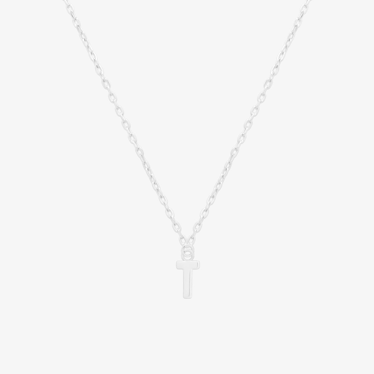 Classic Initial Pendant Necklace-45