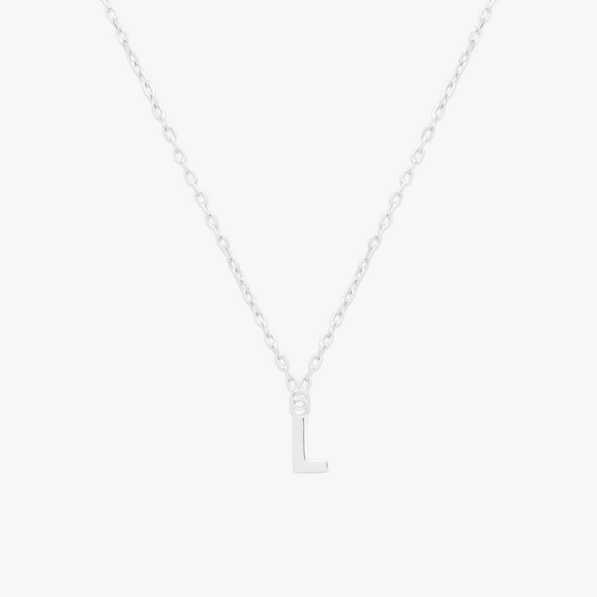 Classic Initial Pendant Necklace-37