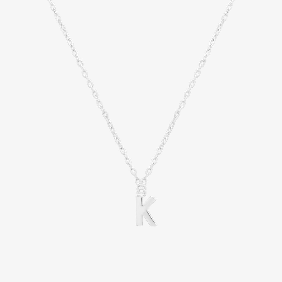 Classic Initial Pendant Necklace-36