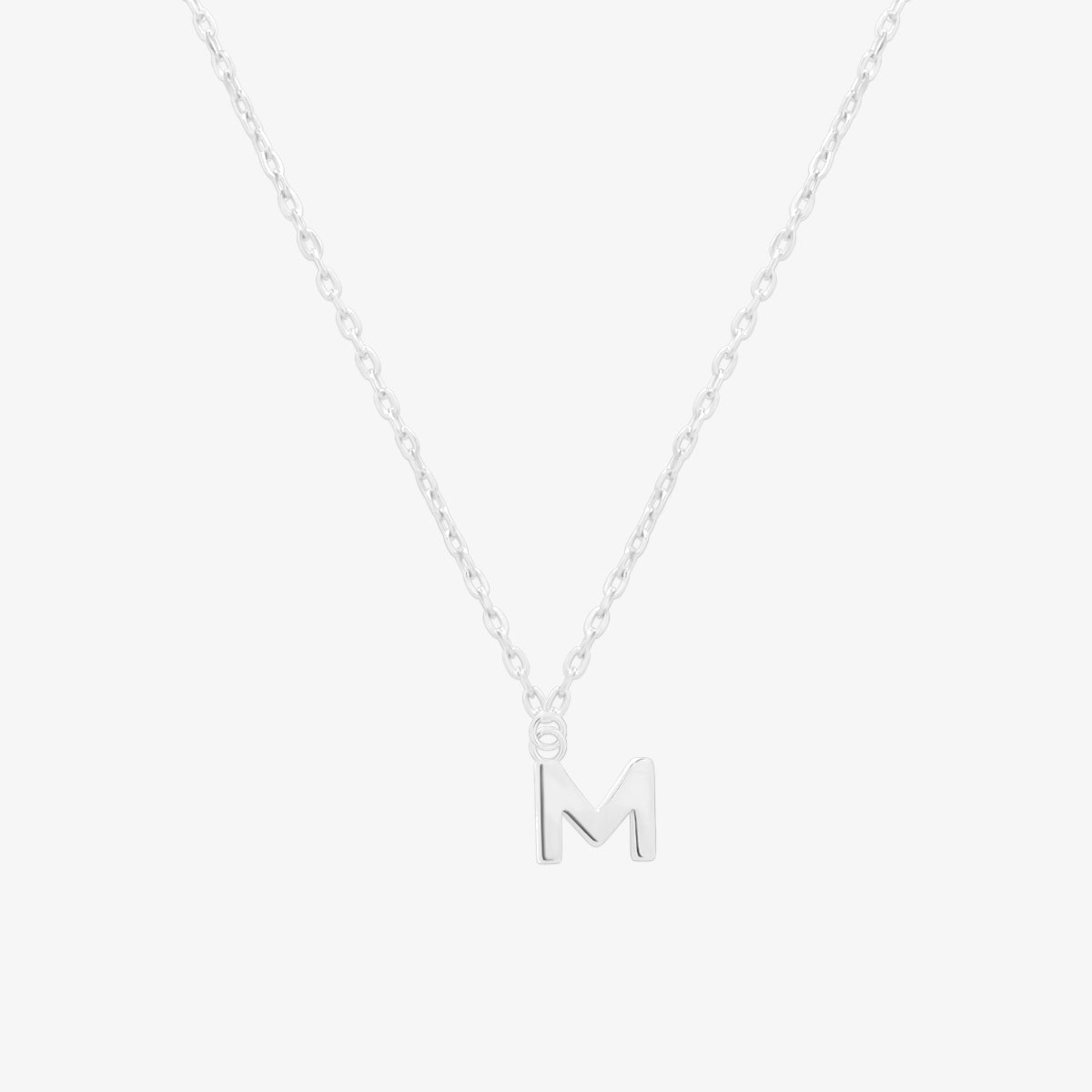 Classic Initial Pendant Necklace-38